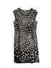 Michael Kors Animal Print White Black Cocktail Dress Size M - photo 1