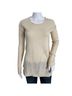 Quinn 100% Cashmere Solid Ivory Cashmere Pullover Sweater Size XS - photo 1