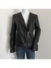 Vince. 100% Lambskin Solid Black Leather Jacket Size S - photo 7
