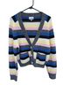 Ganni Stripes Multi Color Cardigan Size S - photo 1
