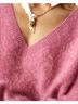 J.Crew 100% Cashmere Solid Pink Cashmere Pullover Sweater Size L - photo 2