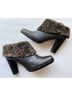 Calvin Klein Black Brown Heels Size 8 1/2 - photo 3