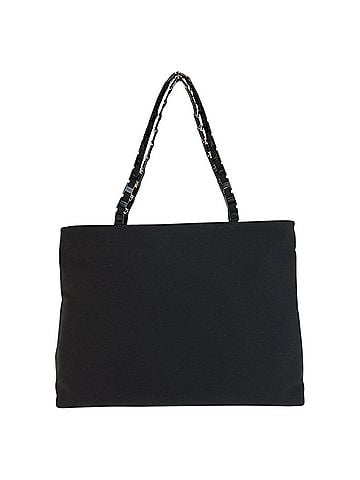 Salvatore Ferragamo Salvatore Ferragamo Vara black nylon tote bag with silver hardware, AU-21 9327, women's shoulder (view 1)