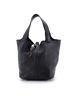 Hermès 100% Leather Black Picotin Lock Bag Clemence MM One size - photo 1