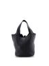 Hermès 100% Leather Black Picotin Lock Bag Clemence MM One size - photo 4