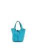 Hermès 100% Leather Blue Picotin Lock Bag Clemence MM One size - photo 4