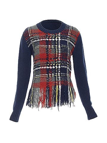 Christian Dior Dior Plaid Tartan Cashmere Silk Sweater (view 1)