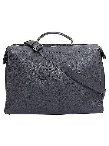 Fendi Fendi Peekaboo topstitch selleria monster eye crossbody briefcase (view 1)