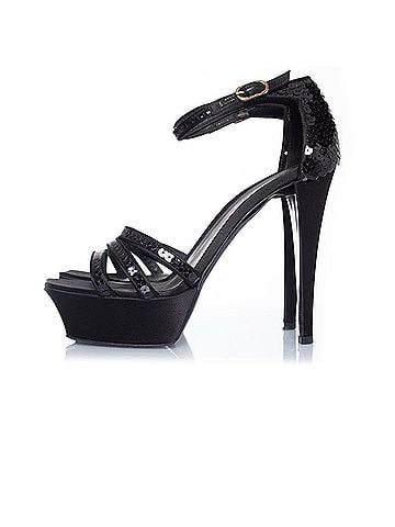 Chanel Chanel Black sequined sandal (view 2)