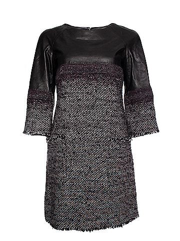 Chanel Chanel tweed dress with leather (view 1)