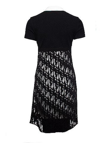 Chanel Chanel open woven wool dress with white collar (view 2)
