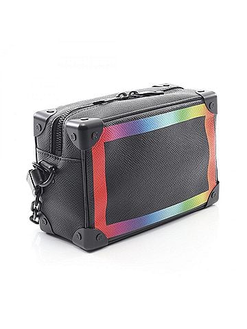 Louis Vuitton Louis Vuitton Mini Soft Trunk Shoulder Bag/Handbag Leather Taiga Men's Black Multicolor M30351 (view 2)