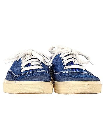 Saint Laurent Saint Laurent Low Top Sneakers in Blue Glitter (view 2)