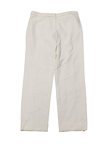 Giorgio Armani Armani Wide Leg Pants in White Cotton (view 1)