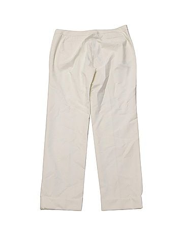 Giorgio Armani Armani Wide Leg Pants in White Cotton (view 2)