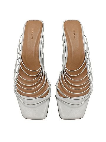 Rejina Pyo Rejina Pyo Strappy Zoe Sandals in White Leather (view 2)