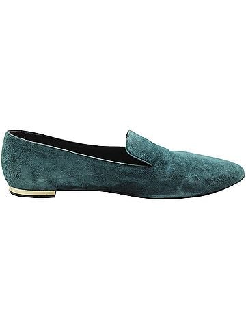 Burberry Burberry Loafers in Teal Suede (view 1)