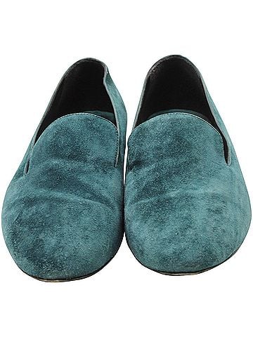 Burberry Burberry Loafers in Teal Suede (view 2)