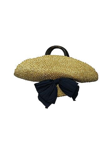 Eugenia Kim Eugenia Kim Flavia Bow Hat Bag in Brown Straw (view 1)