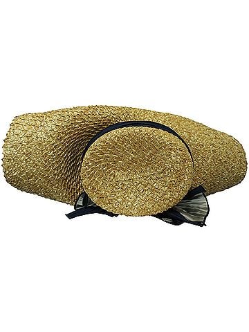 Eugenia Kim Eugenia Kim Flavia Bow Hat Bag in Brown Straw (view 2)