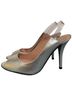 Charles David Solid Silver Heels Size 6 1/2 - photo 4