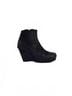 Rick Owens Black Women's Suede Wedge Boot Size EU 38 1/2 - photo 1