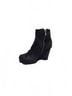 Rick Owens Black Women's Suede Wedge Boot Size EU 38 1/2 - photo 2
