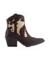 Andrea Brown Women's Western Cow Pattern Booties Size 6 - photo 1