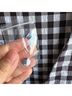 Boston Proper Checkered-gingham Black White 3/4 Sleeve Top Size 14 - photo 5