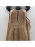 Alamour 100% Polyester Solid Gold Cocktail Dress Size M - photo 3