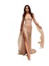 Alamour 100% Polyester Solid Gold Cocktail Dress Size M - photo 1