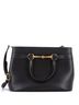 Gucci 100% Leather Black Bright Bit Convertible Tote Leather Medium One size - photo 1