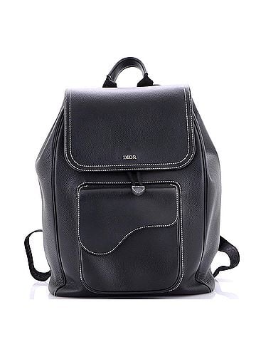 Christian Dior Saddle Single Pocket Backpack Leather Large (view 1)
