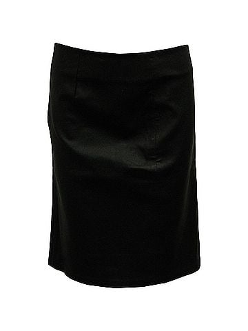 Diane von Furstenberg Diane Von Furstenberg Pencil Skirt in Black Leather (view 1)