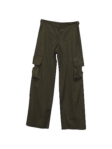 Helmut Lang Helmut Lang Cargo Pants in Khaki Green Cotton  (view 1)