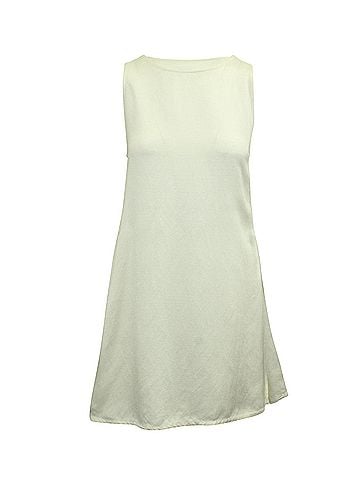 Maison Margiela Maison Martin Margiela Sleeveless Mini Dress in Ivory Linen  (view 1)