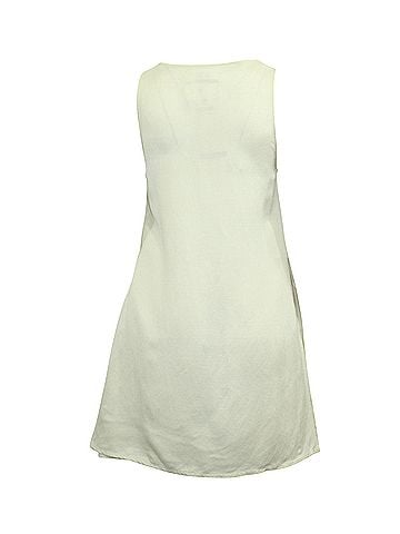 Maison Margiela Maison Martin Margiela Sleeveless Mini Dress in Ivory Linen  (view 2)