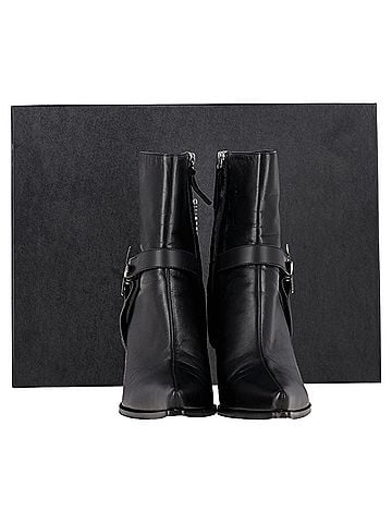 Giuseppe Zanotti Giuseppe Zanotti Karmen Appliquéd Ankle Boots in Black Leather (view 2)