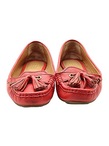 Coach Coach Tassel Loafers in Red Leather (view 2)