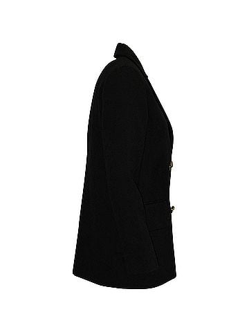 Mother of Pearl Mother of Pearl Double-Breasted Jacket in Black Organic Cotton (view 2)