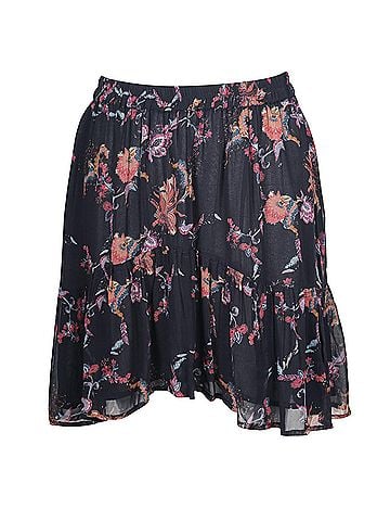 IRO Iro Asymmetric Mini Skirt in Floral Printed Viscose (view 1)