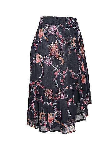 IRO Iro Asymmetric Mini Skirt in Floral Printed Viscose (view 2)