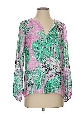 Lilly Pulitzer Long Sleeve Silk Top (view 1)