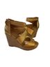 Botkier 100% Leather Gold Wedges Size 11 - photo 2