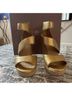 Botkier 100% Leather Gold Wedges Size 11 - photo 5