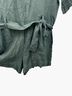 RIVET.UTILITY 100% Linen Green Jumpsuit Size L - photo 4
