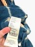Free People 100% Cotton Tie-dye Blue Tan Jacket Size XS - photo 6