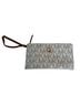 Michael Kors Print White Gray Brown Leather Wristlet One size - photo 1