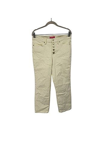 Lilly Pulitzer South Ocean High Rise Lemon Meringue Yellow Straight Leg Jean Jeans (view 2)