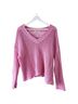 Madewell Solid Pink Open-Knit Sweater Size XL - photo 1